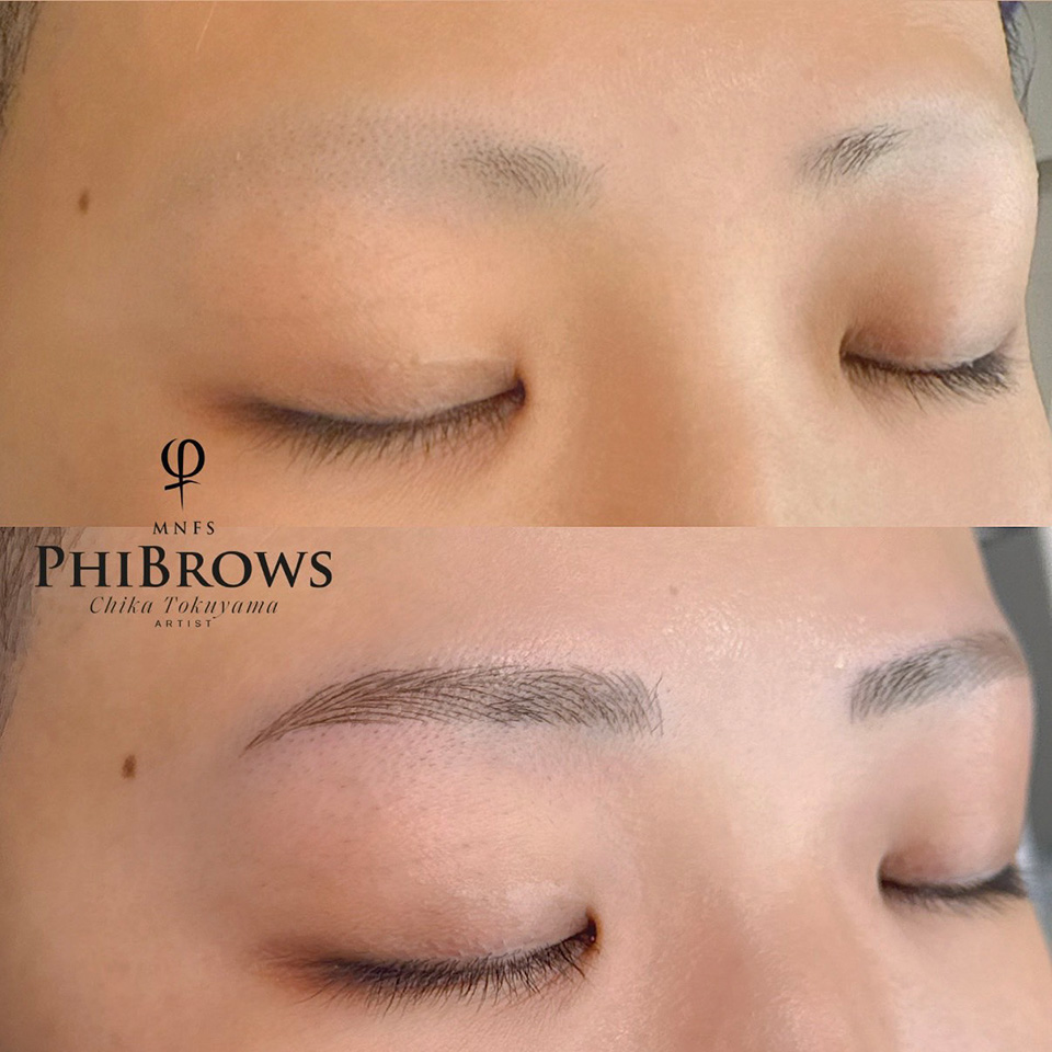 徳山 眉毛並みアートメイク症例2