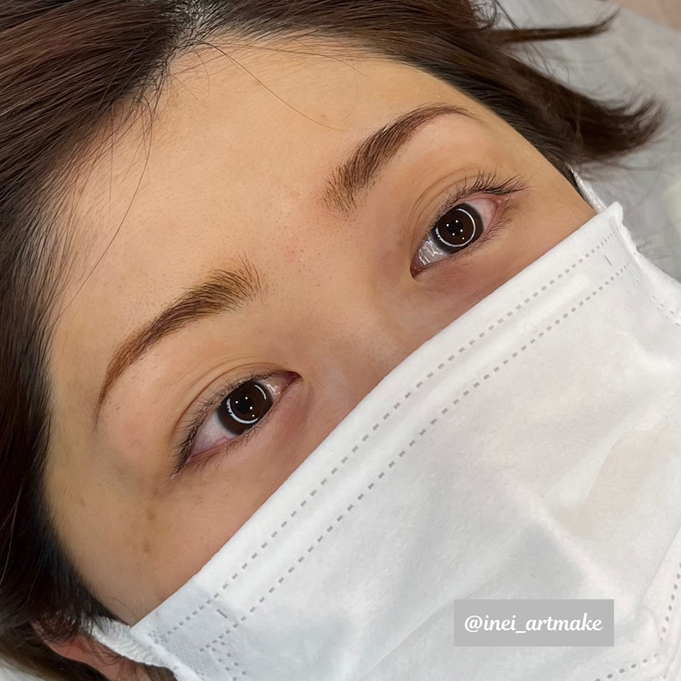 稲井 眉パウダーアートメイク症例1